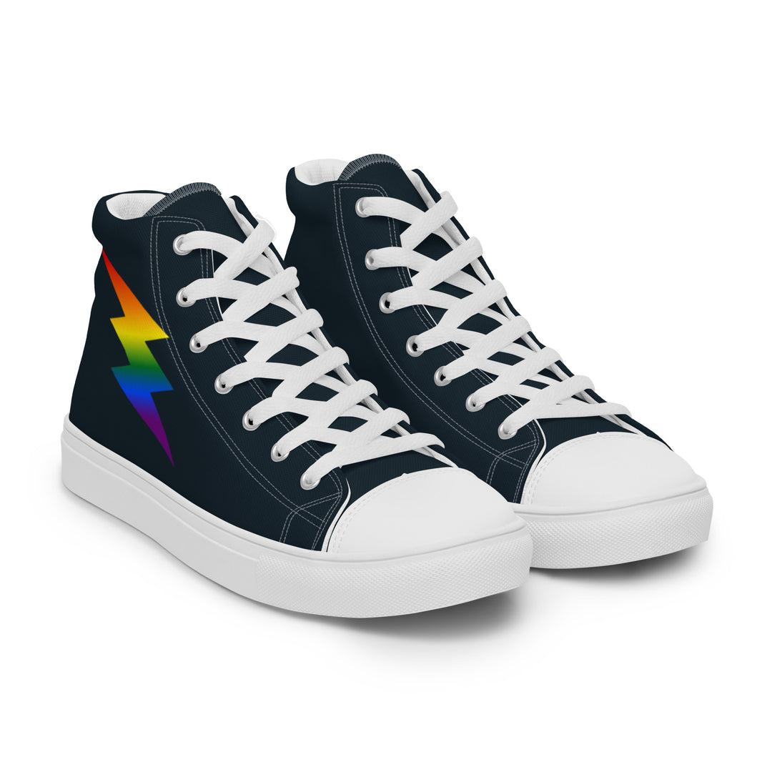 Rainbow Lightning Blue High Top Trainers (male sizes) High Tops The Rainbow Stores