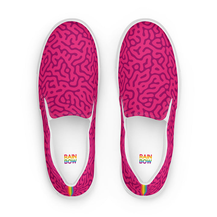 Red Turing Pattern Slip-on Shoes (male sizes) Slip Ons The Rainbow Stores