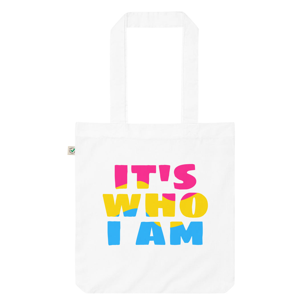 It's Who I Am (Pansexual Colours) Organic Tote Bag Bags The Rainbow Stores