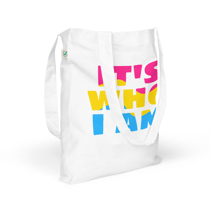 It's Who I Am (Pansexual Colours) Organic Tote Bag Bags The Rainbow Stores