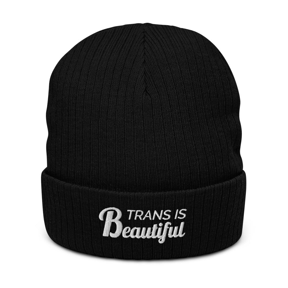 Trans Is Beautiful Eco Beanie Hats The Rainbow Stores