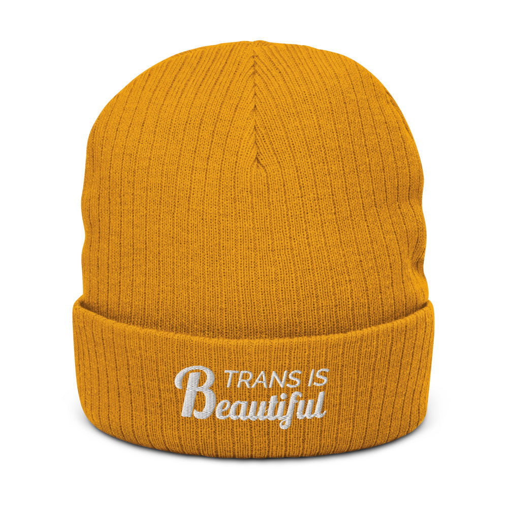 Trans Is Beautiful Eco Beanie Hats The Rainbow Stores