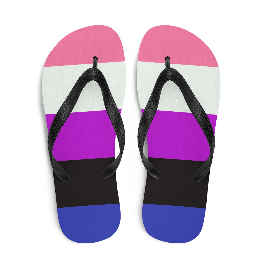 Gender Fluid Flag Flip-Flops Flip Flops The Rainbow Stores