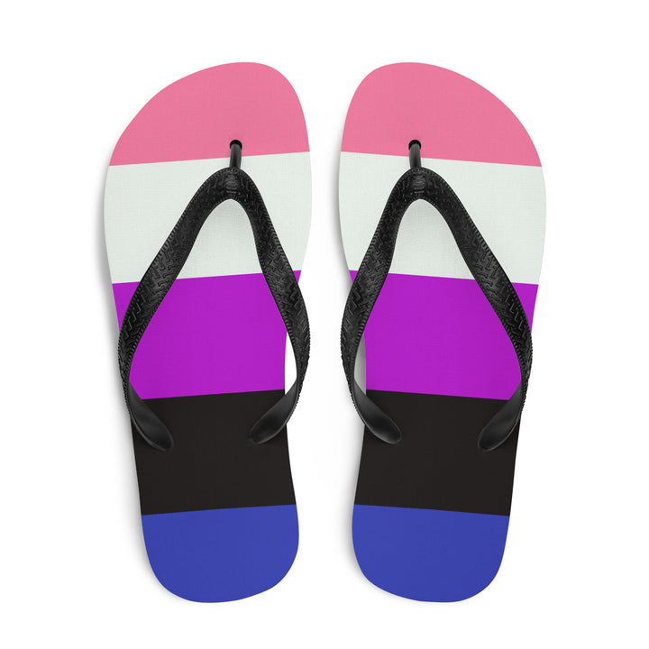 Gender Fluid Flag Flip-Flops Flip Flops The Rainbow Stores