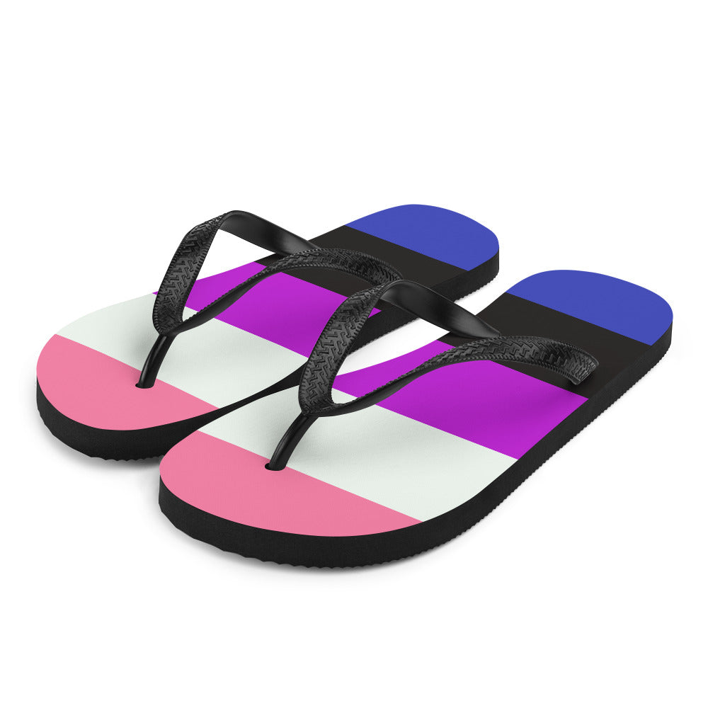 Gender Fluid Flag Flip-Flops Flip Flops The Rainbow Stores