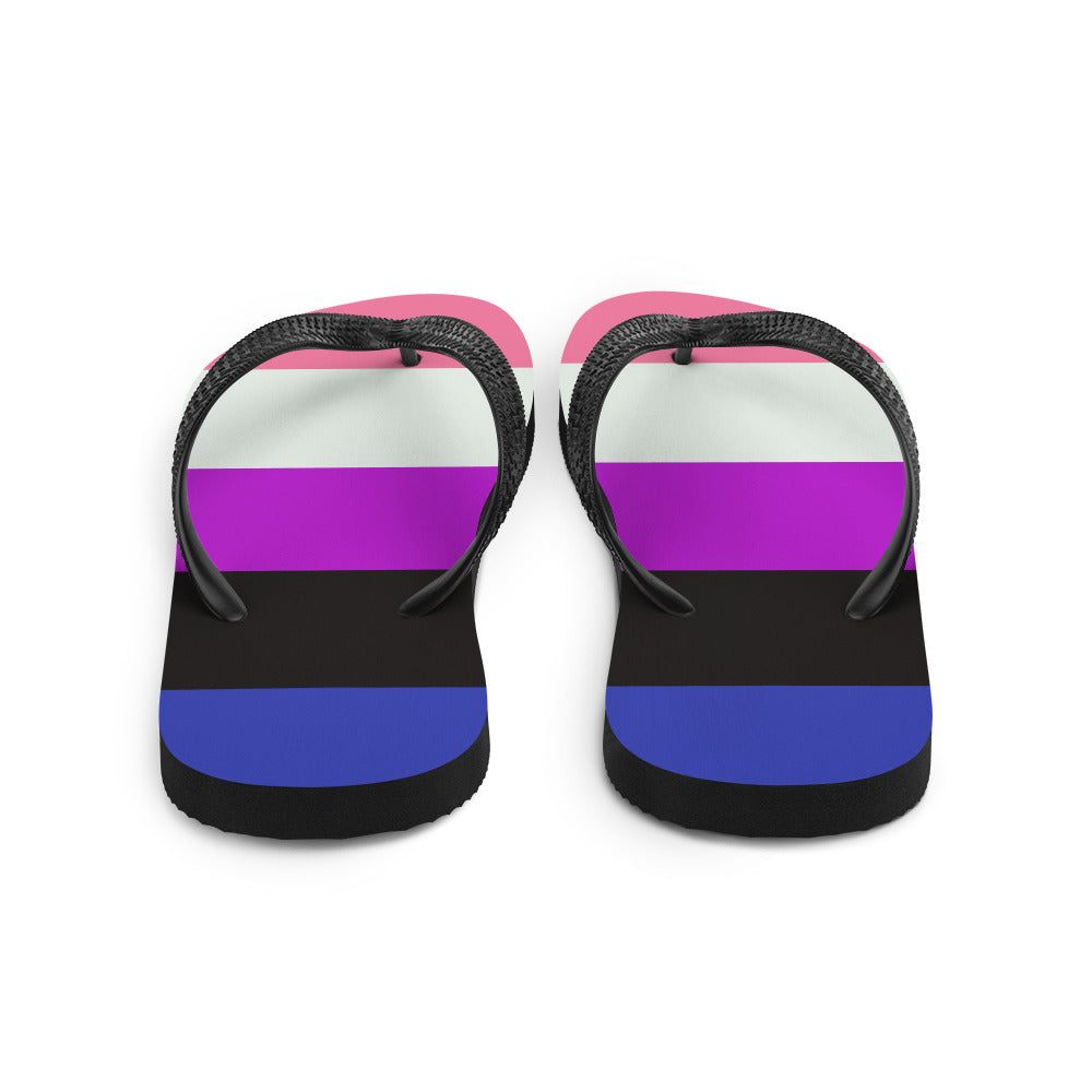 Gender Fluid Flag Flip-Flops Flip Flops The Rainbow Stores