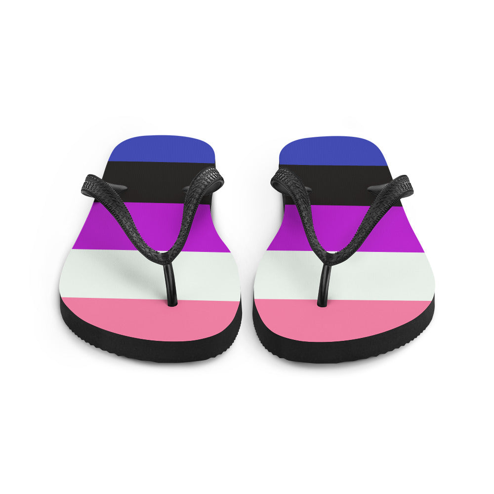 Gender Fluid Flag Flip-Flops Flip Flops The Rainbow Stores