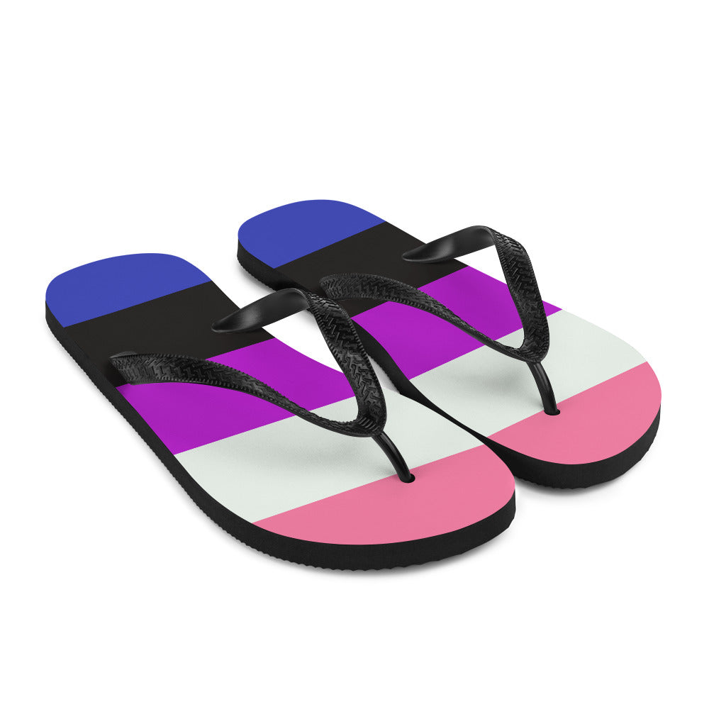 Gender Fluid Flag Flip-Flops Flip Flops The Rainbow Stores