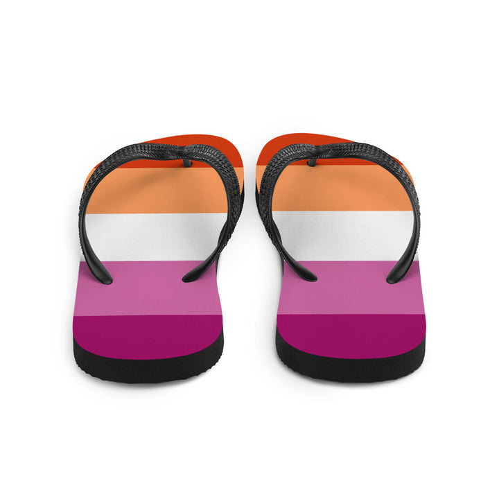 Lesbian 5 Stripe Flag Flip Flops Flip Flops The Rainbow Stores