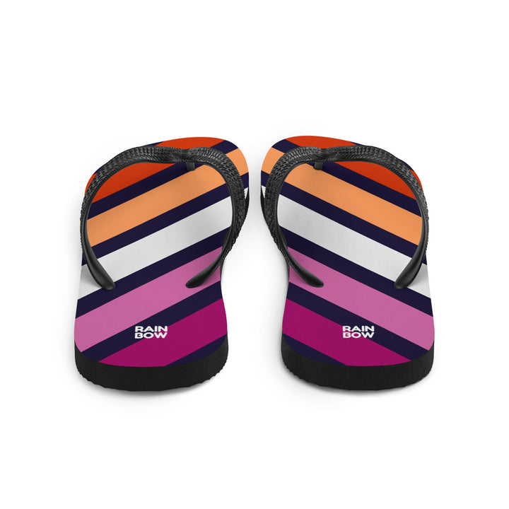 Lesbian Diagonal Stripes Flip-Flops Flip Flops The Rainbow Stores