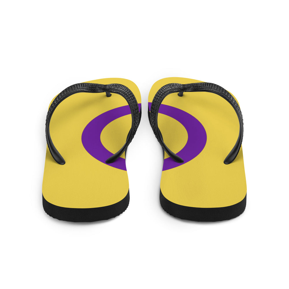 Intersex Pride Flag Flip-Flops Flip Flops The Rainbow Stores