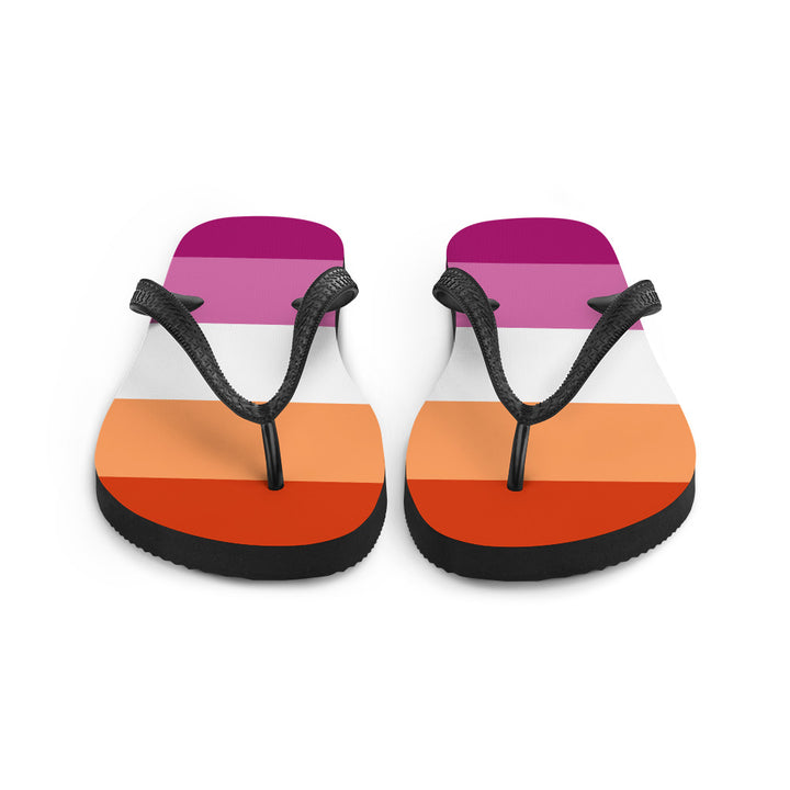 Lesbian 5 Stripe Flag Flip Flops Flip Flops The Rainbow Stores