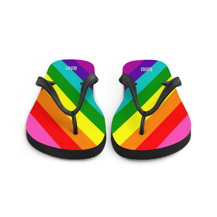 Gilbert Baker Original Pride Flag Flip-Flops Flip Flops The Rainbow Stores