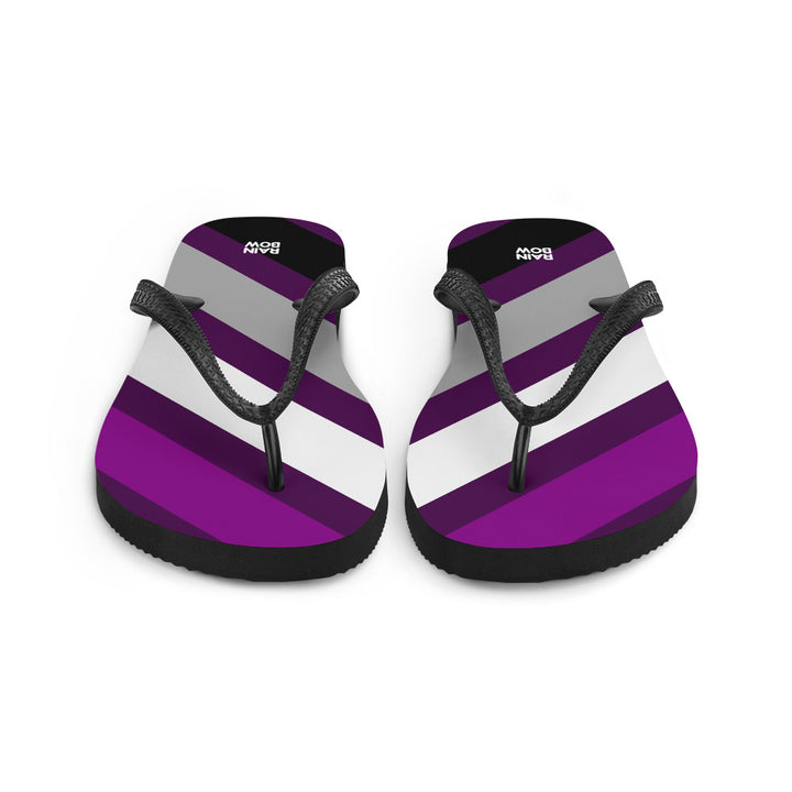 Asexual Diagonal Stripes Flip-Flops Flip Flops The Rainbow Stores