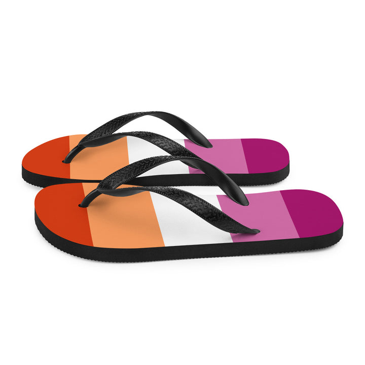 Lesbian 5 Stripe Flag Flip Flops Flip Flops The Rainbow Stores