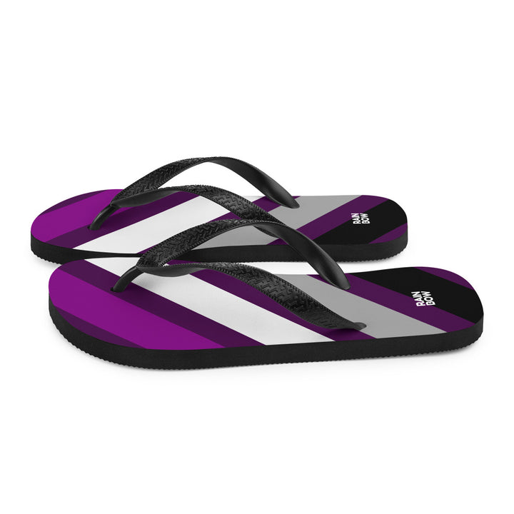 Asexual Diagonal Stripes Flip-Flops Flip Flops The Rainbow Stores