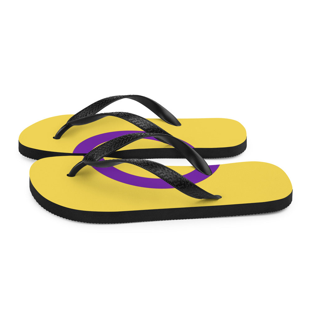 Intersex Pride Flag Flip-Flops Flip Flops The Rainbow Stores