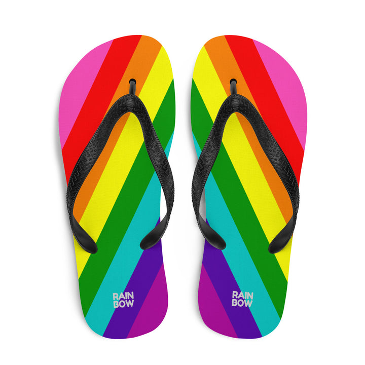 Gilbert Baker Original Pride Flag Flip-Flops Flip Flops The Rainbow Stores