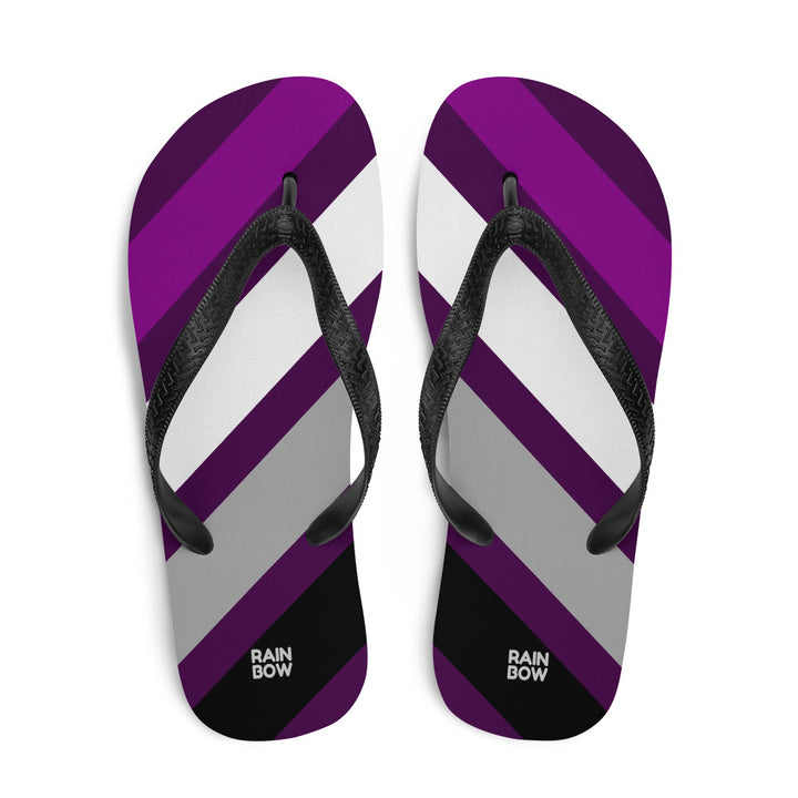 Asexual Diagonal Stripes Flip-Flops Flip Flops The Rainbow Stores