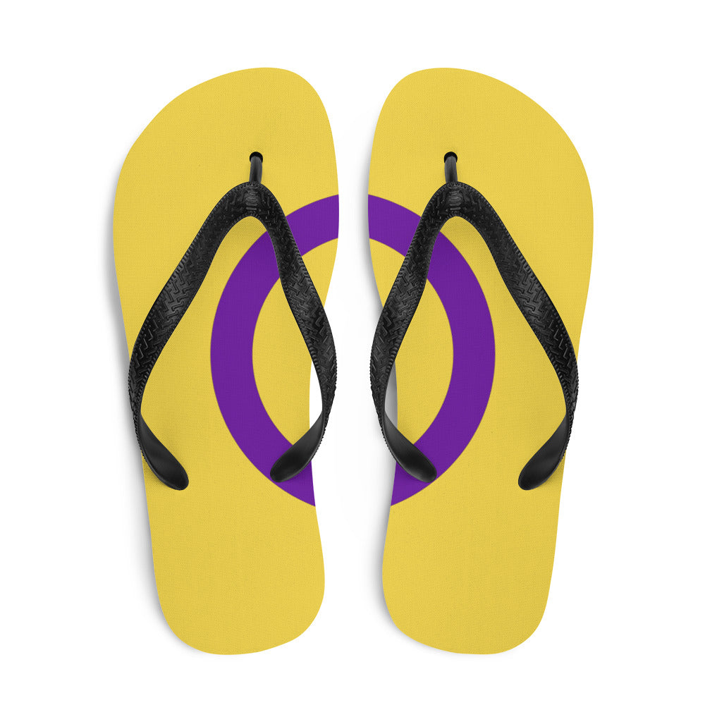 Intersex Pride Flag Flip-Flops Flip Flops The Rainbow Stores