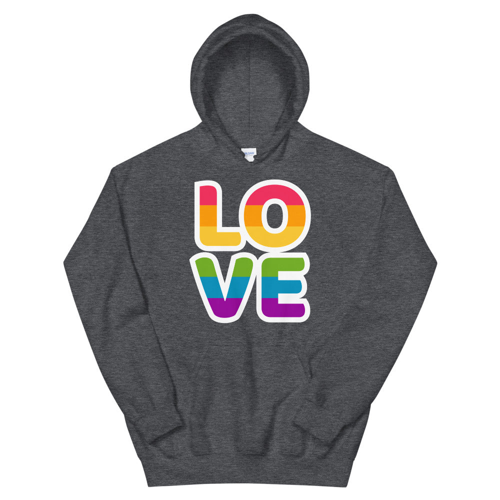 Love Pop Art Hoodie Hoodies The Rainbow Stores