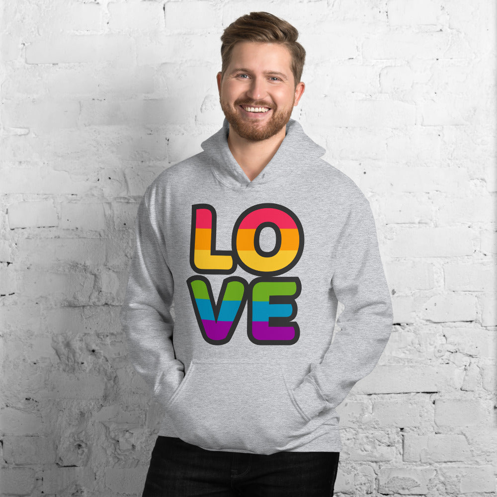 Love Pop Art Hoodie Hoodies The Rainbow Stores