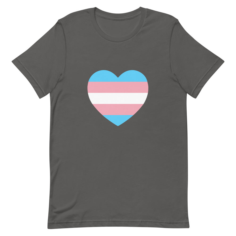 Trans Heart Flag T-Shirt T-shirts The Rainbow Stores