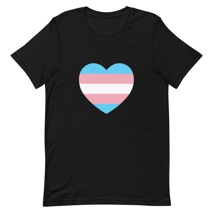 Trans Heart Flag T-Shirt T-shirts The Rainbow Stores