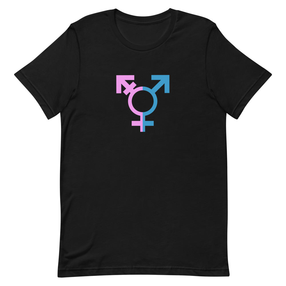 Two Tone Trans Symbol T-Shirt T-shirts The Rainbow Stores