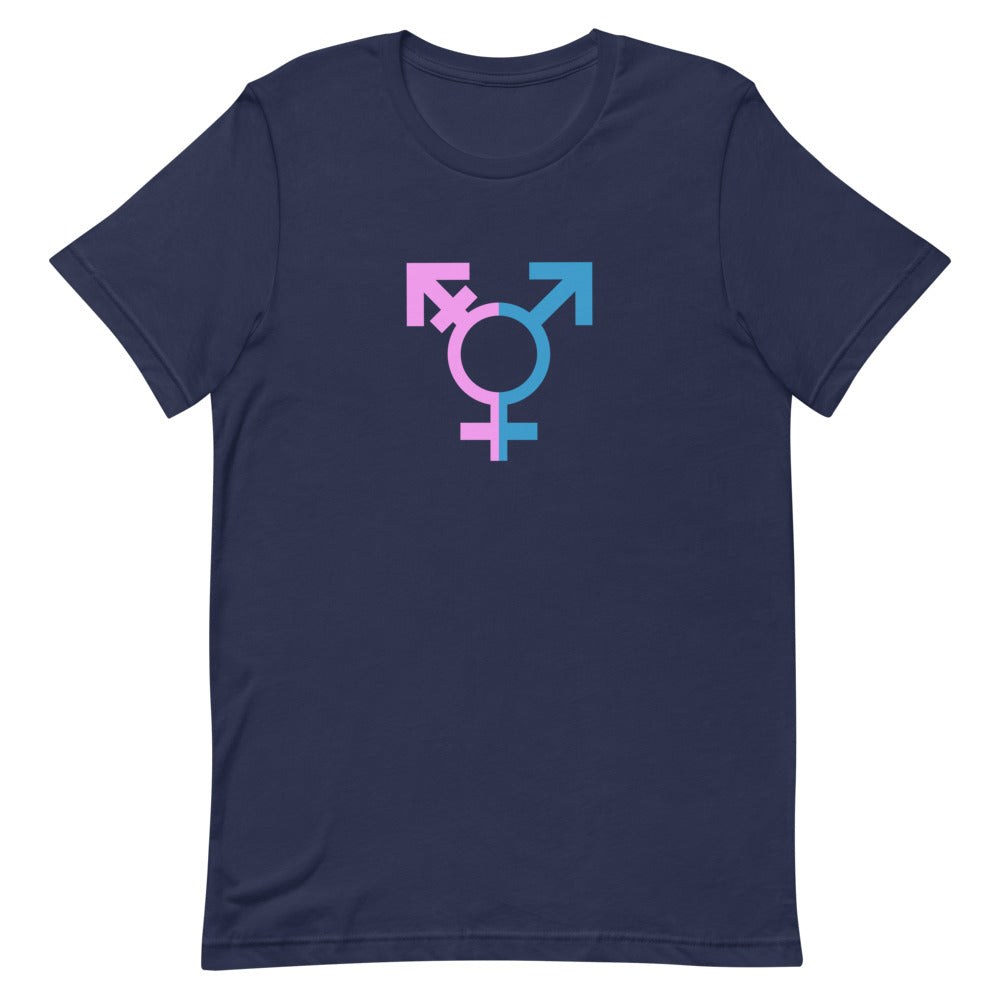 Two Tone Trans Symbol T-Shirt T-shirts The Rainbow Stores