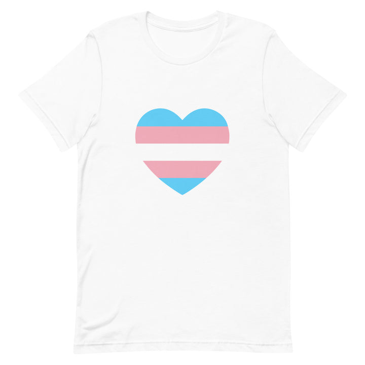 Trans Heart Flag T-Shirt T-shirts The Rainbow Stores