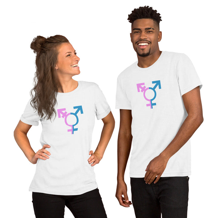 Two Tone Trans Symbol T-Shirt T-shirts The Rainbow Stores