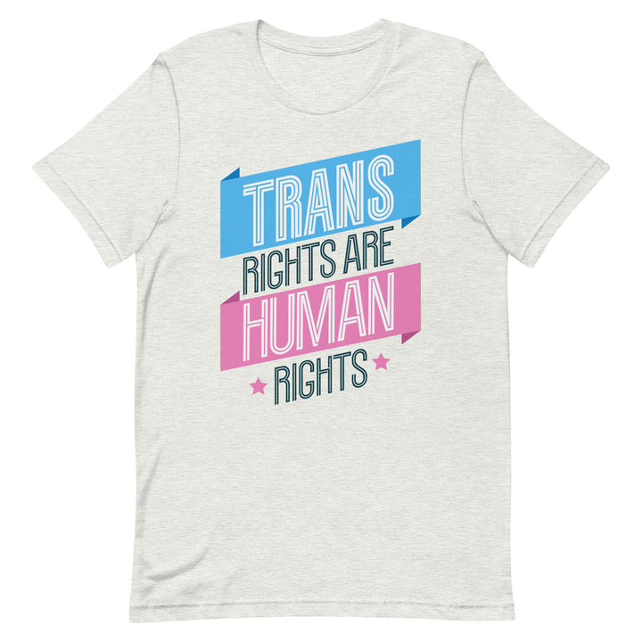 Trans Rights Are Human Rights Banner T-shirt T-shirts The Rainbow Stores