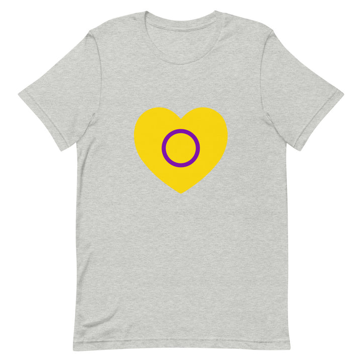 Intersex Pride Heart T-Shirt T-shirts The Rainbow Stores