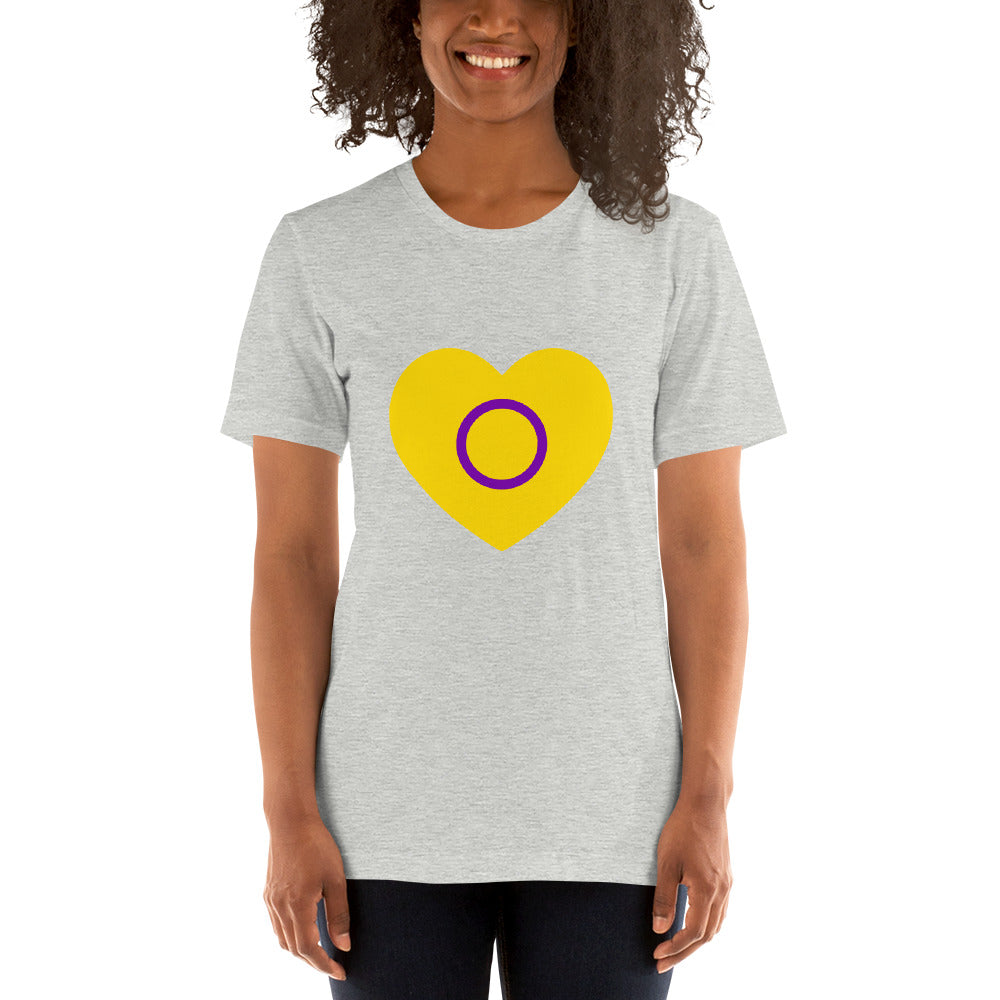 Intersex Pride Heart T-Shirt T-shirts The Rainbow Stores