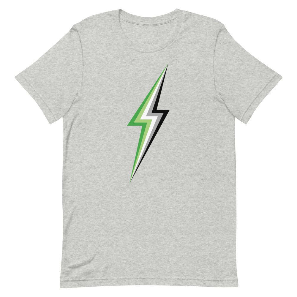 Aromantic Lightning T-Shirt T-shirts The Rainbow Stores