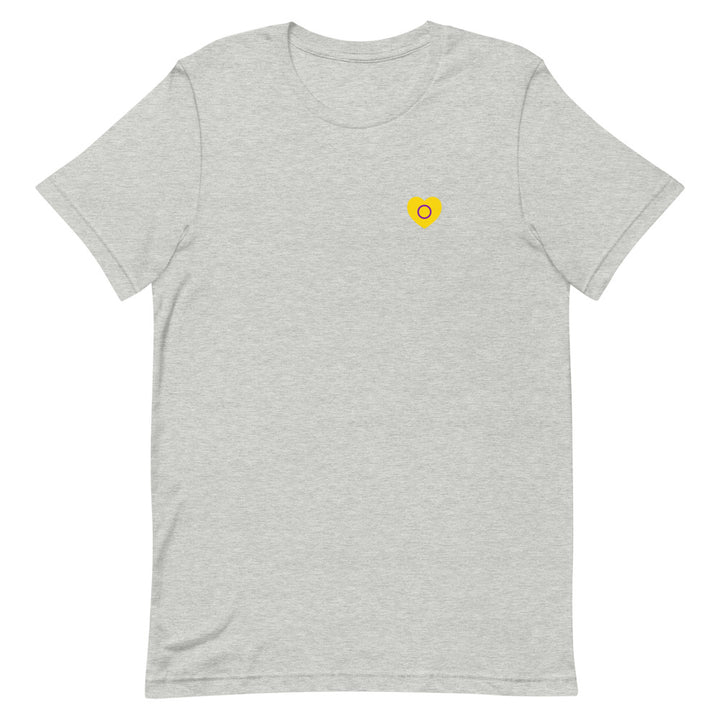 Intersex Pride Small Heart T-Shirt T-shirts The Rainbow Stores