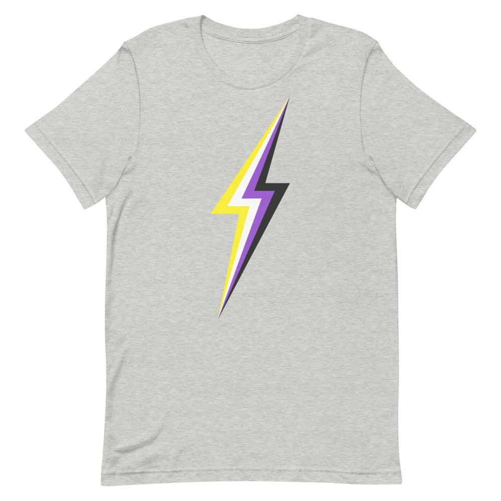 Non Binary Lightning T-Shirt T-shirts The Rainbow Stores