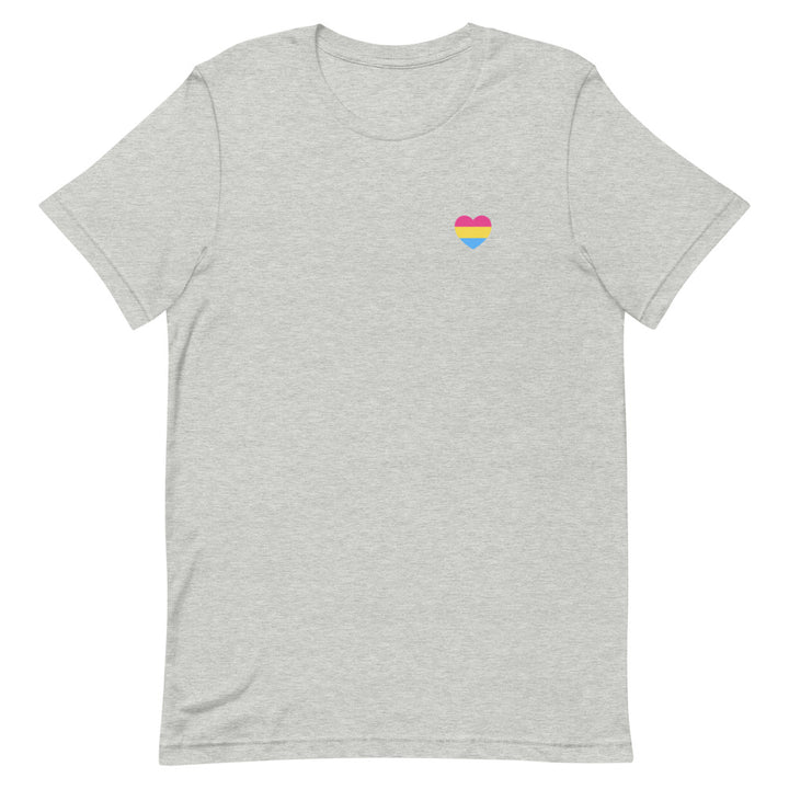 Pansexual Small Heart Flag T-Shirt T-shirts The Rainbow Stores