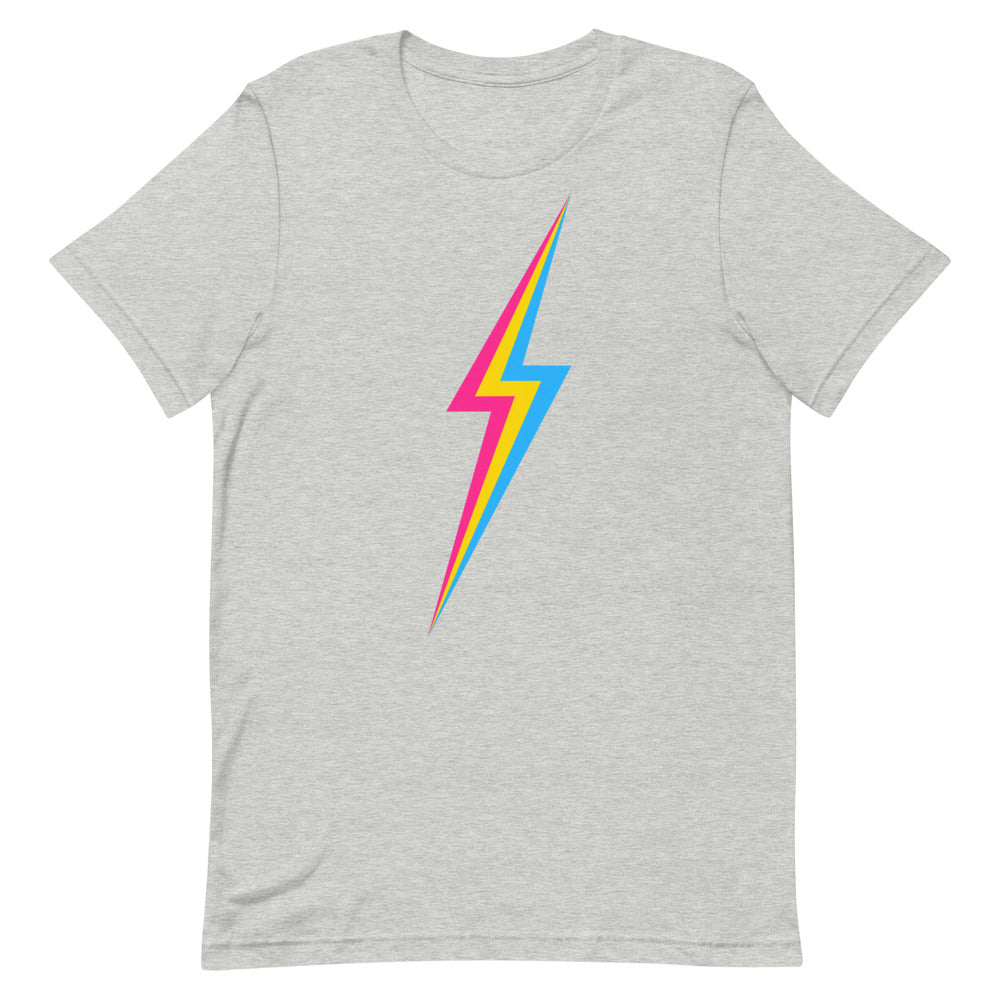 Pansexual Lightning T-Shirt T-shirts The Rainbow Stores