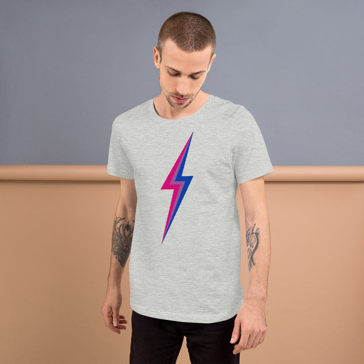 Bisexual Lightning T-Shirt T-shirts The Rainbow Stores