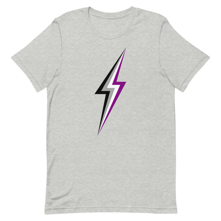 Asexual Lightning T-Shirt T-shirts The Rainbow Stores