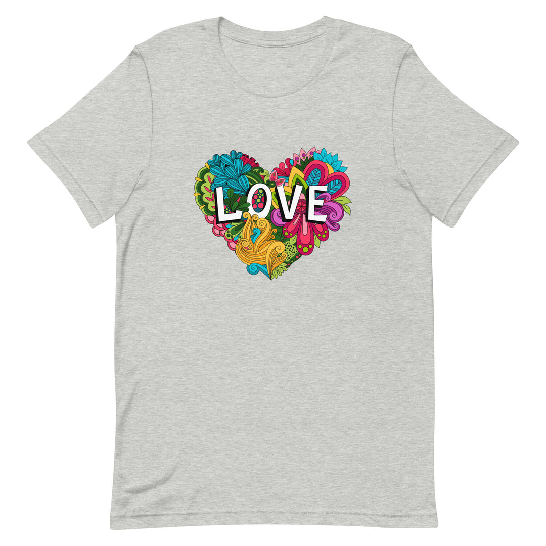 Floral Love Heart T-Shirt T-shirts The Rainbow Stores