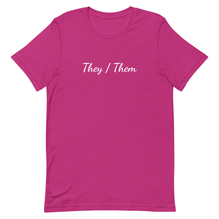 They / Them Pronouns T-Shirt T-shirts The Rainbow Stores