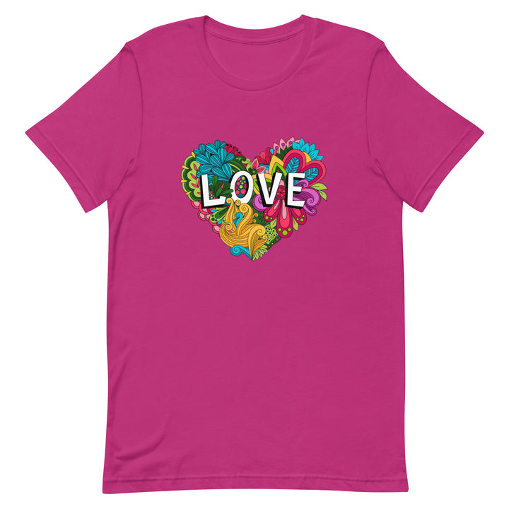 Floral Love Heart T-Shirt T-shirts The Rainbow Stores