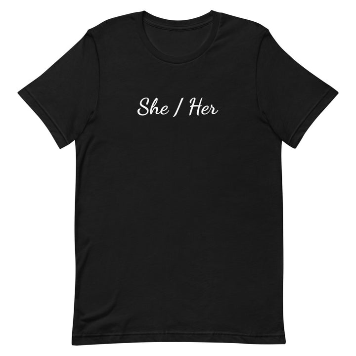 She / Her Pronouns T-Shirt T-shirts The Rainbow Stores