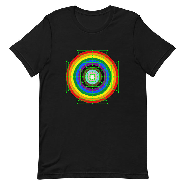 Rainbow Roundel Digital Art T-Shirt T-shirts The Rainbow Stores