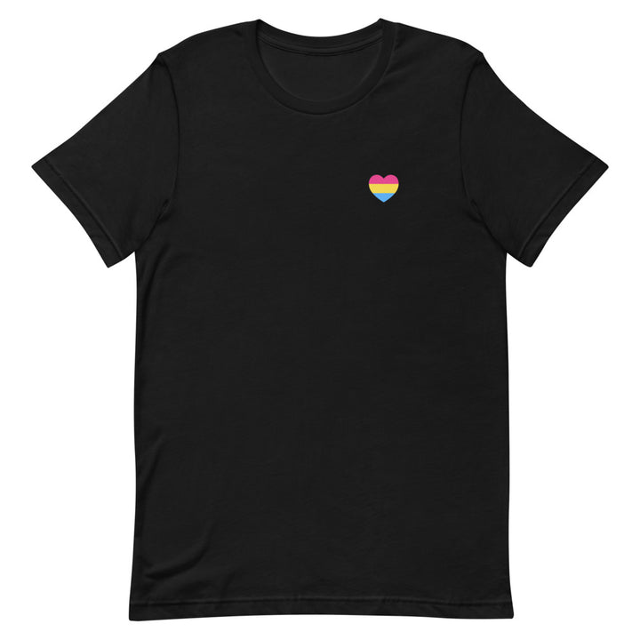 Pansexual Small Heart Flag T-Shirt T-shirts The Rainbow Stores