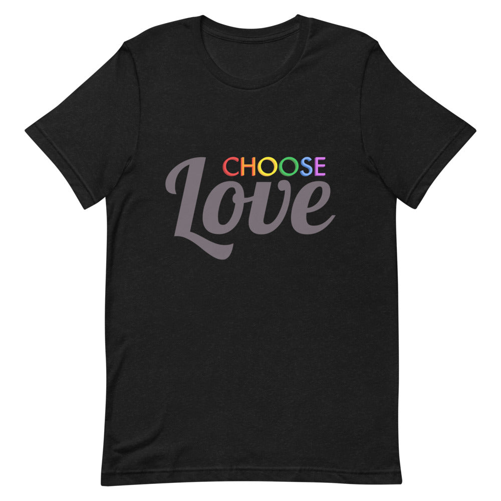 Dark Choose Love T-Shirt T-shirts The Rainbow Stores