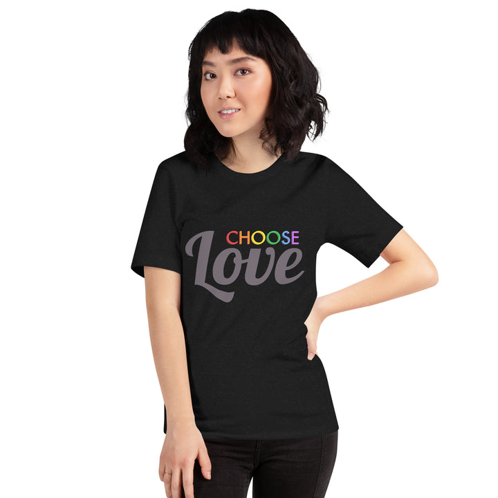 Dark Choose Love T-Shirt T-shirts The Rainbow Stores